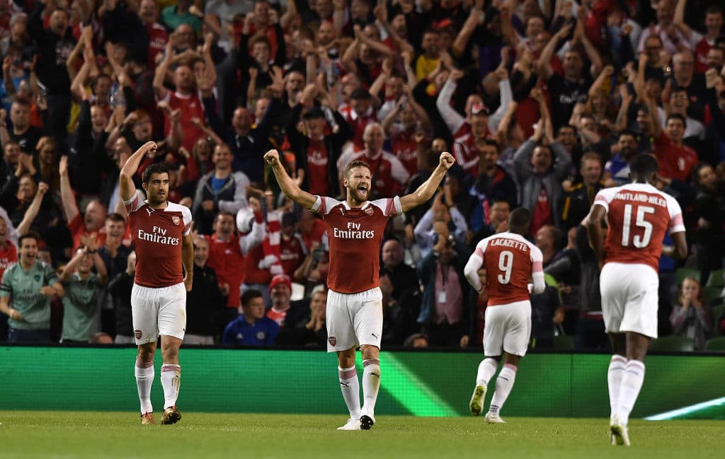 12) 
<b>Arsenal FC</b>. Los Gunners londinenses son uno de seis equipos de la Premier League en esta lista y el de menor valor mercado, que es de 579 milones de euros.