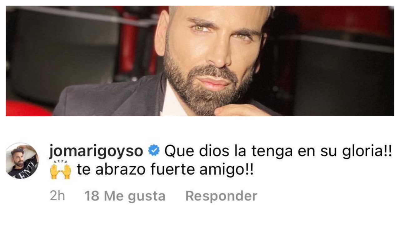 Uno de los primeros fue Jomari Goyso, quien deseó que "Dios tenga en su gloria" a la madre de su amigo.
<br>