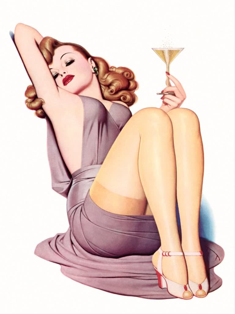 El estilo
<i> pin up</i> tuvo su auge en la década de los 40 debido a que estas chicas acapararon gran parte de los anuncios publicitarios, además de que no sólo se limitaba a la imagen, sino a que hacían diversos tipos de arte.