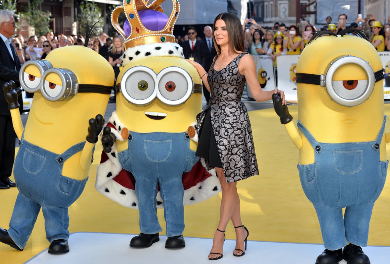 Sandra se juntó ahora con los populares 'Minions'.