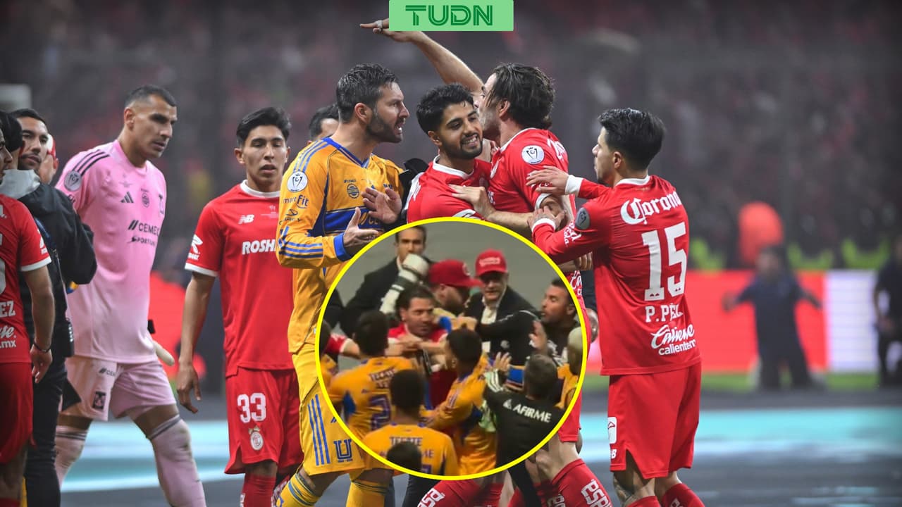 Toluca vs. Tigres: Ángel Correa agrede a Pollo Briseño con golpe en la cara
