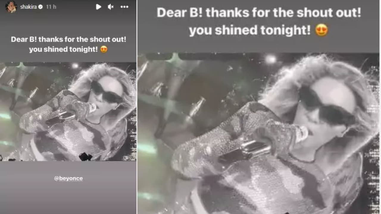 Así agradeció Shakira a Beyoncé el saludo que le dio en un concierto al que fue la colombiana a verla en Miami.