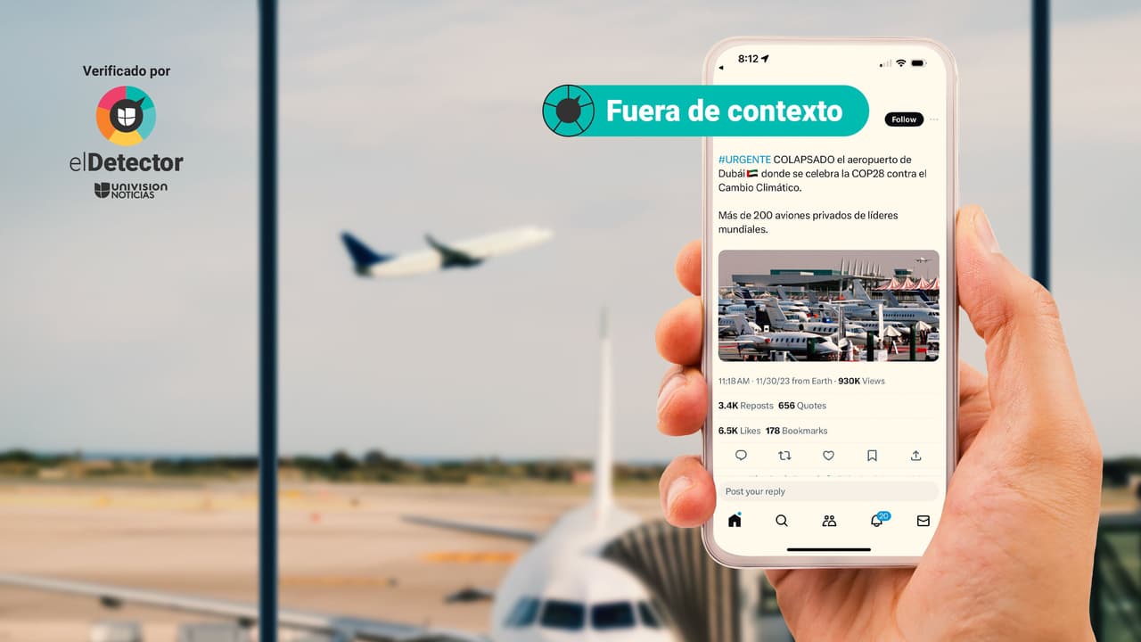 Esa foto no muestra el “colapso del aeropuerto de Dubai” por la llegada de líderes mundiales a la COP28: fue tomada hace 15 años