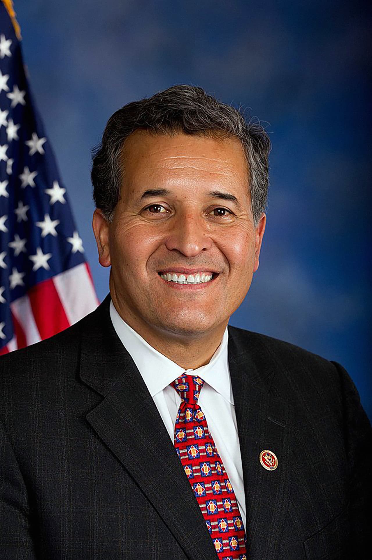 Juan Vargas. District 51, California. He has held the position since 2013. He was born in 1961 in National CIty, California, of Mexican parents. He was a state senator, is a Democrat and his district includes parts of San Diego and Imperial counties, bordering Baja California, Mexico.