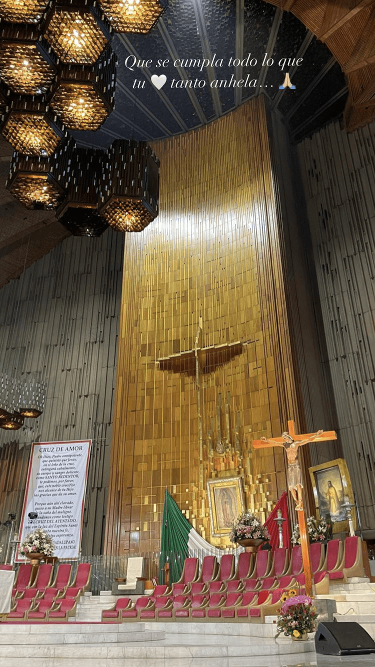 Maity no se podía ir de México sin antes visitar la Basílica de Guadalupe, en donde vio a la virgen del Tepeyac y se maravilló de la arquitectura.