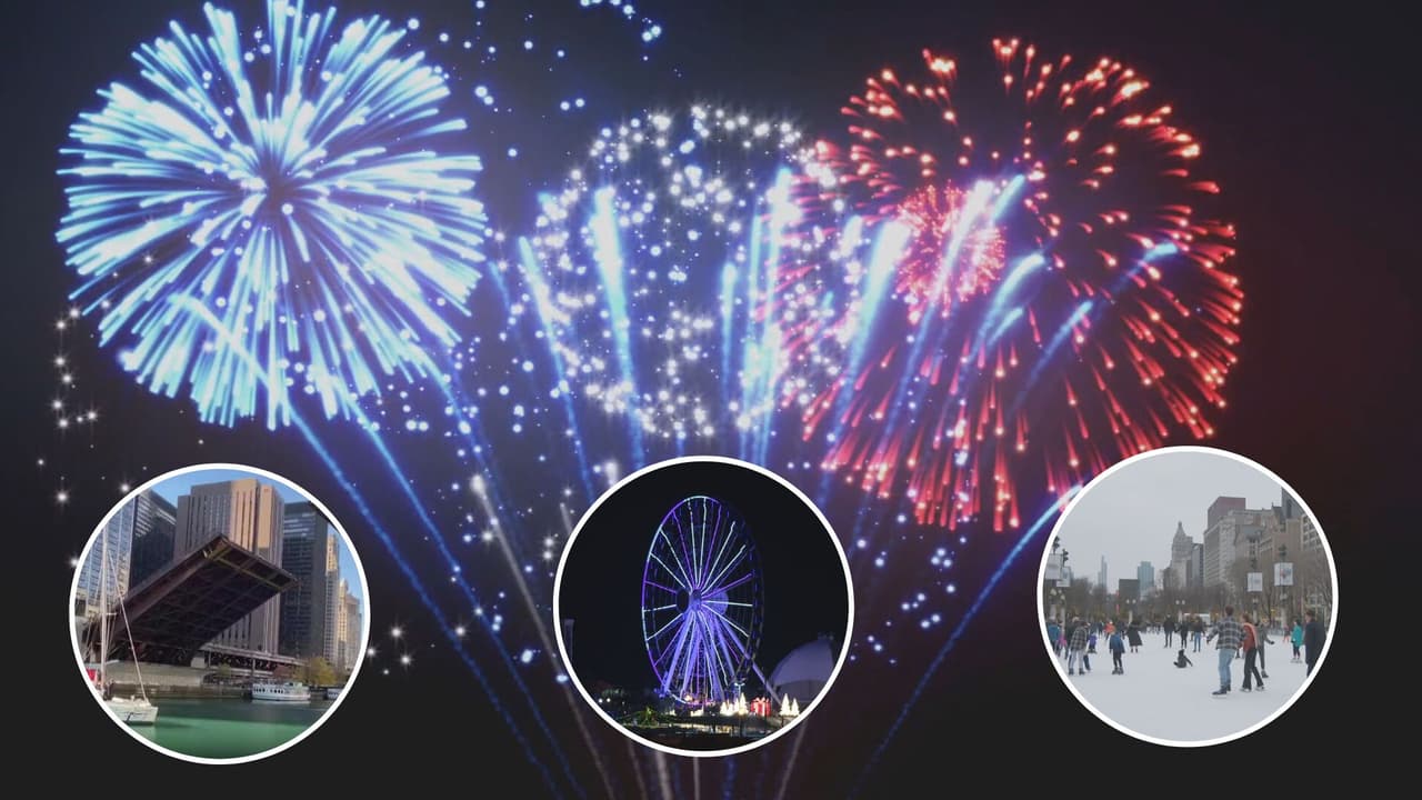 Celebra el año nuevo en Chicago con los espectáculos de fuegos artificiales 