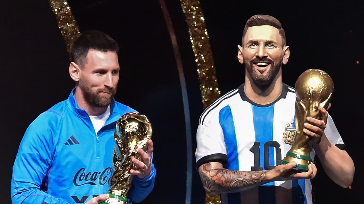 Revelan estatua de Lionel Messi en la celebración a la Selección Argentina 
