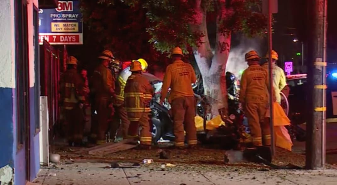 Tres hispanos mueren tras accidente en el este de Los Ángeles