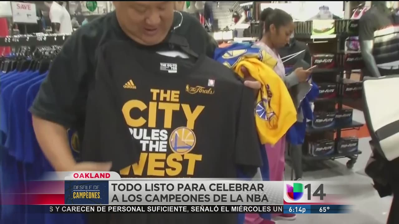 Oakland se prepara para festejar el título de los Warriors