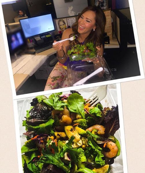 Tener una alimentación sana es parte de su fórmula para mantener su cuerpo atlético.