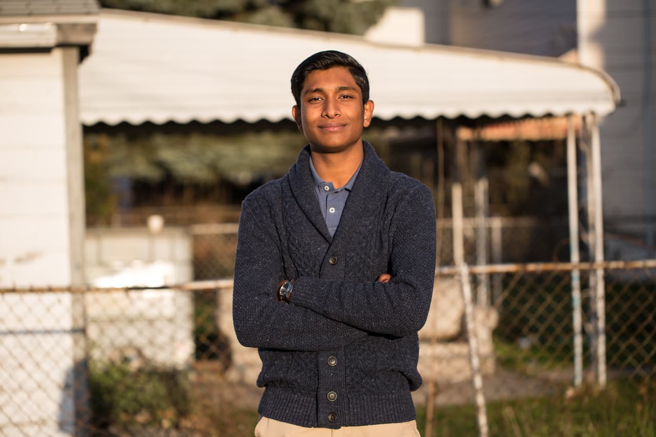 El adolescente Tahmin Siddiquee convocó una marcha en su escuela en los días posteriores a la victoria de Trump