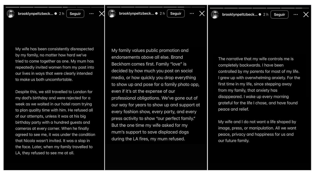 Hijo de David y Victoria Beckham no quiere reconciliarse con sus padres.