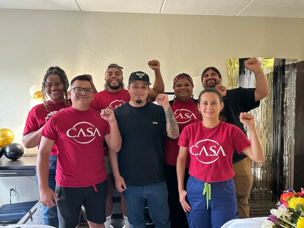 Los miembros de CASA estuvieron durante todo el reencuentro familiar.
