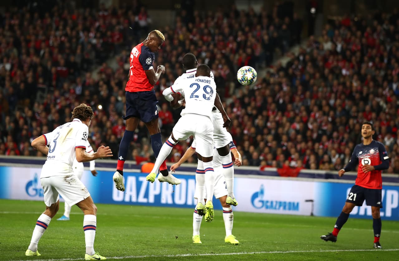 Lille 1-2 Chelsea. Osimhen marcó para el Lille; Abraham y Willian para los de Lampard.