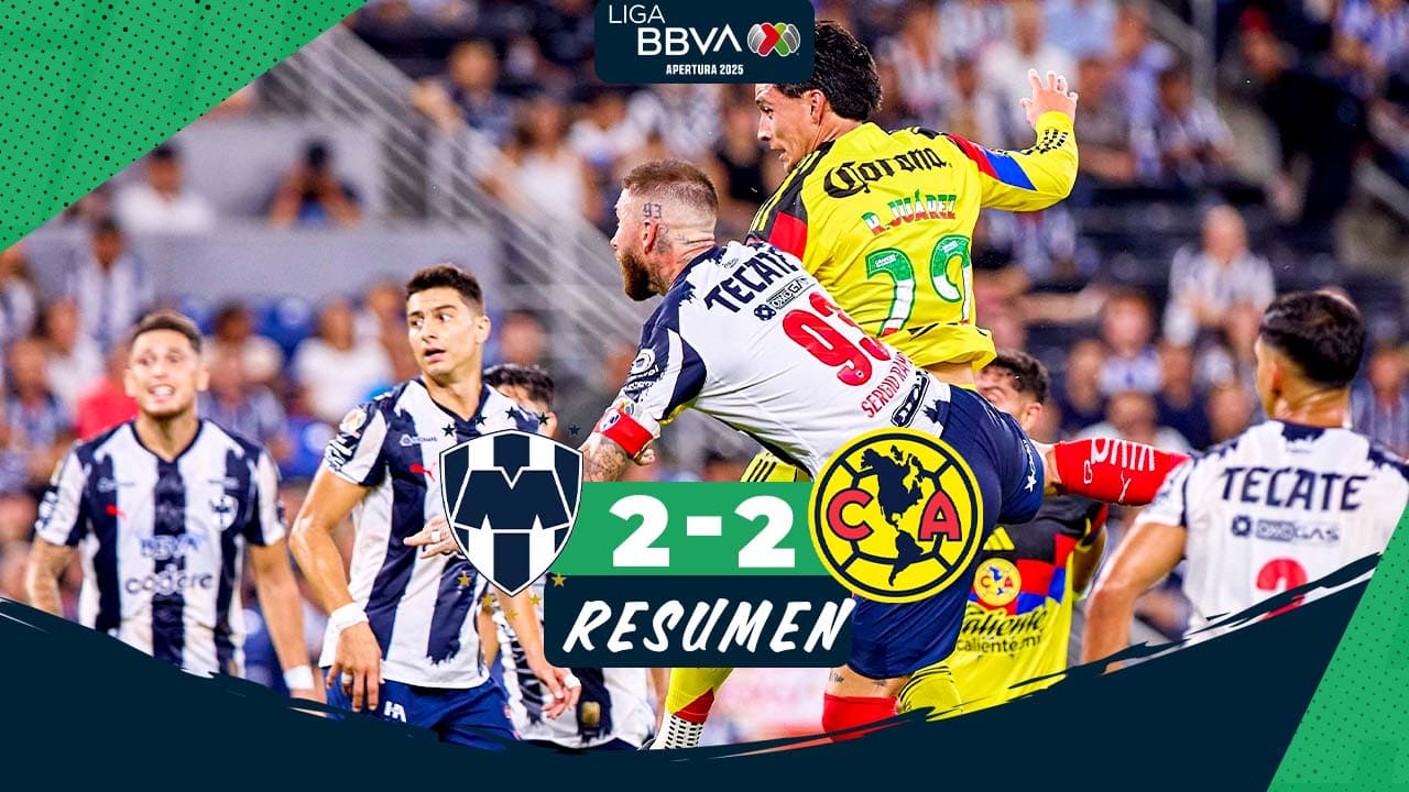 Resumen | América viene de atrás y logra rescatar el empate frente a Monterrey