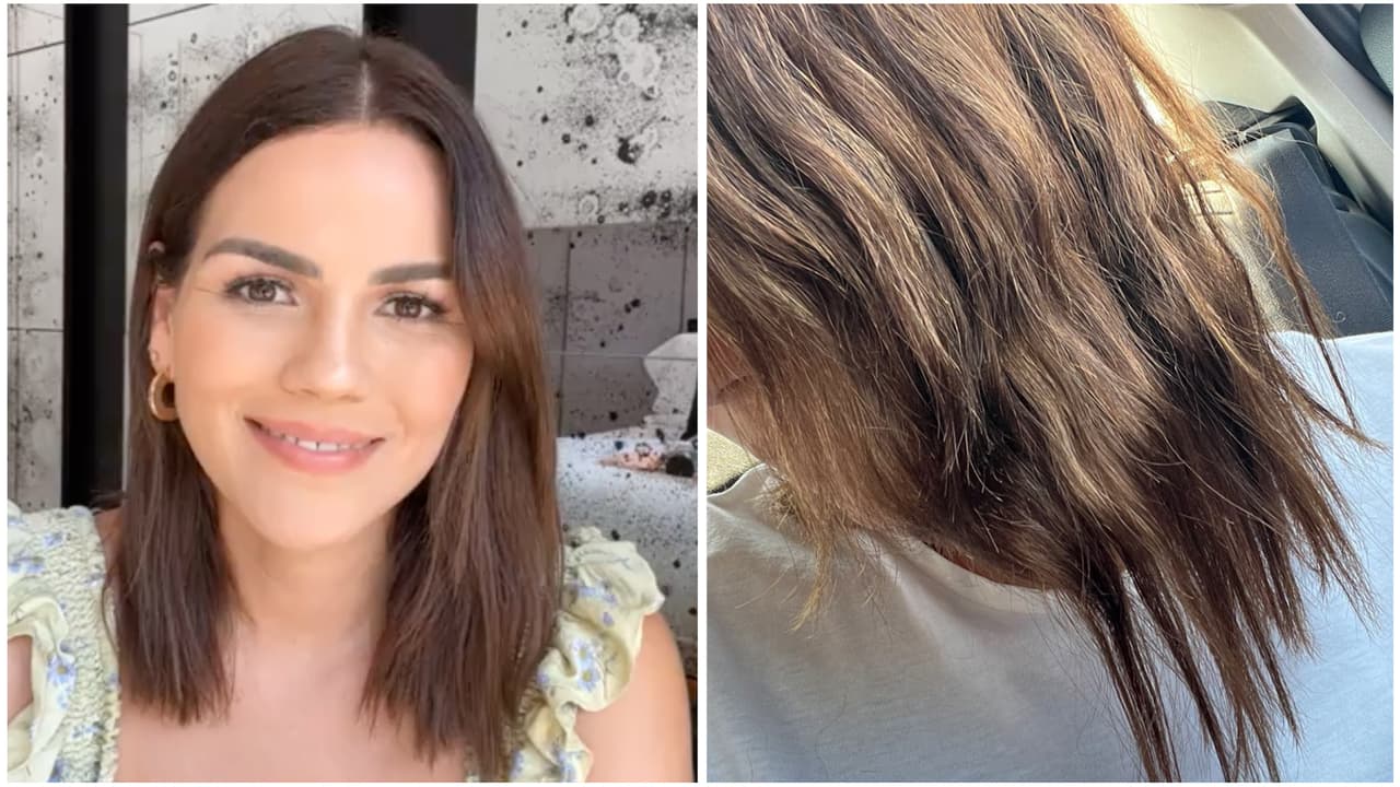 Karina Banda está muy preocupada por el estado de su pelo: "Nunca lo había tenido tan maltratado"