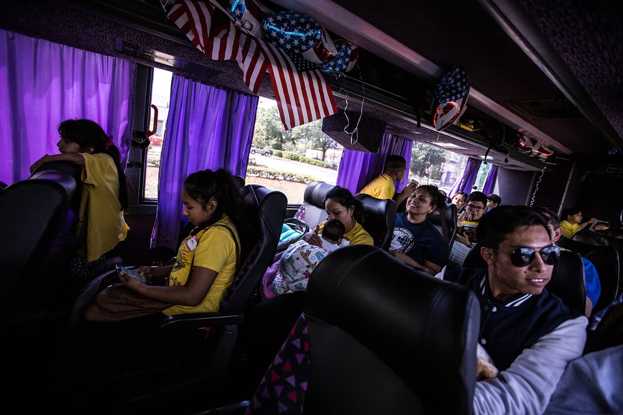 Este es el grupo de migrantes que viajó en autobús desde Miami a Washington DC en abril para defender la acción ejecutiva ante el Congreso.
