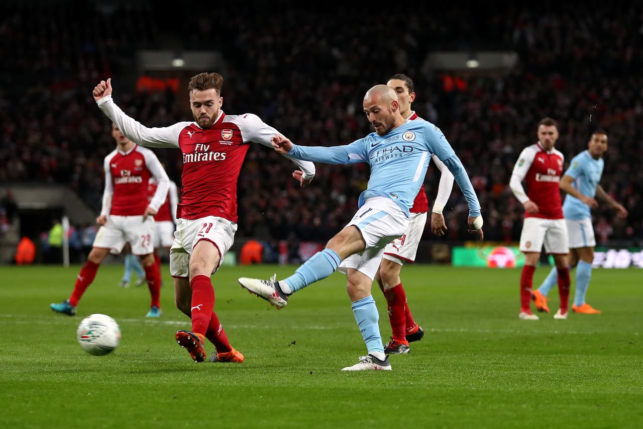 Para dar definición total, incluso a falta de mucho tiempo, llegó el tercer gol. El español David Silva marcó al minuto 20 del segundo tiempo el 3-0 contra Arsenal.