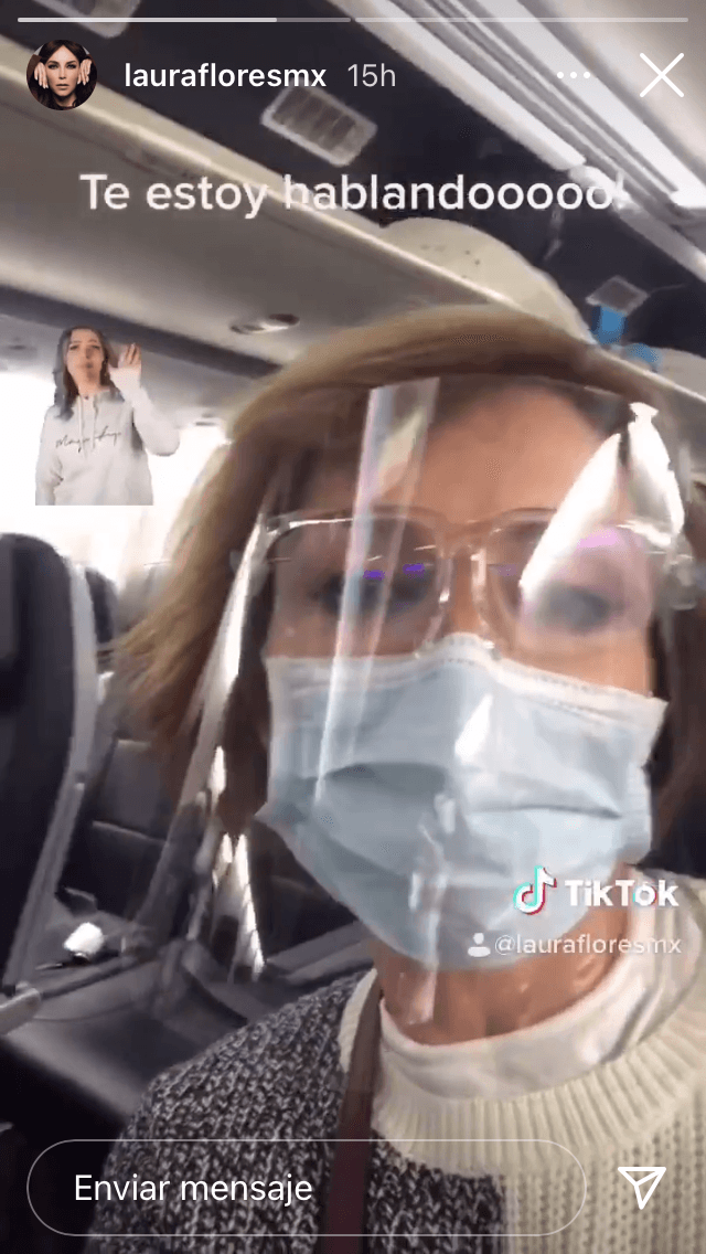 Mencionó que viajaba a México para estar con el resto de su familia, pero antes, pasó por la iglesia para recibir la bendición de su matrimonio.