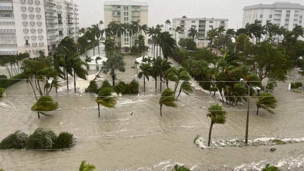 Naples streets after Hurricane Ian cash ashore, Sept 28, 2022