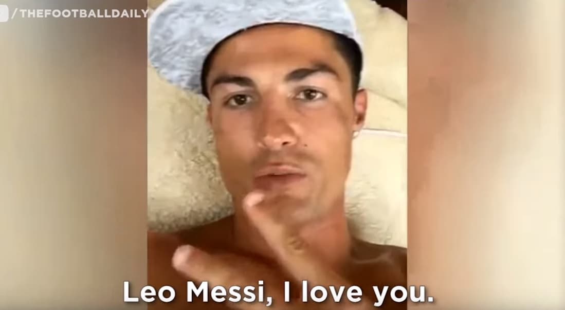 Cristiano Ronaldo le 'declara' su amor a Messi