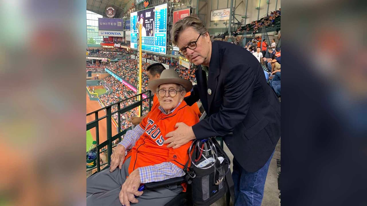 Peine estuvo presente durante un partido de los Astros de Houston en el pasado mes de julio.