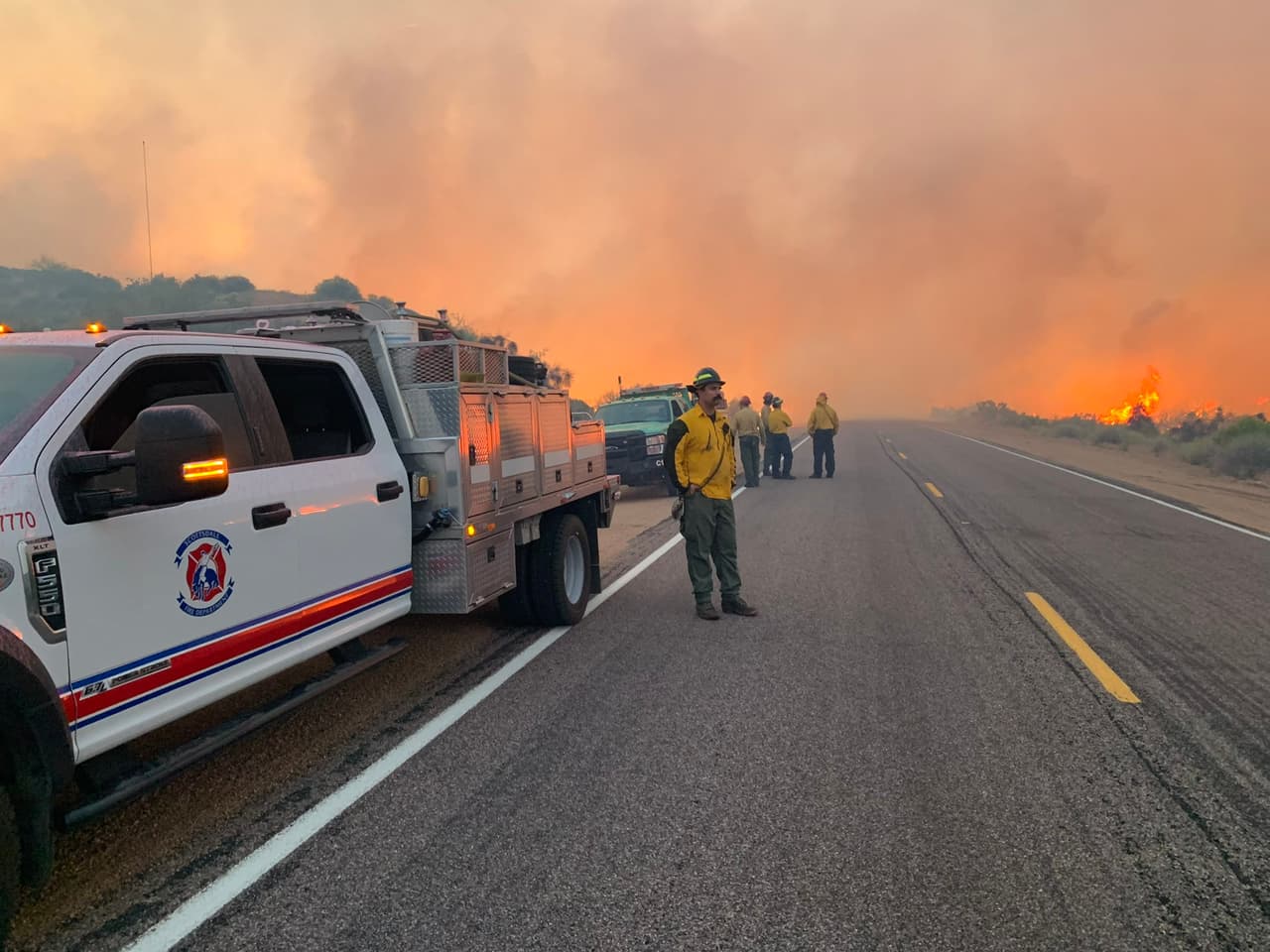 Incendio forestal Wildcat Fire consume más de 14 mil hectáreas en el Bosque Nacional Tonto.