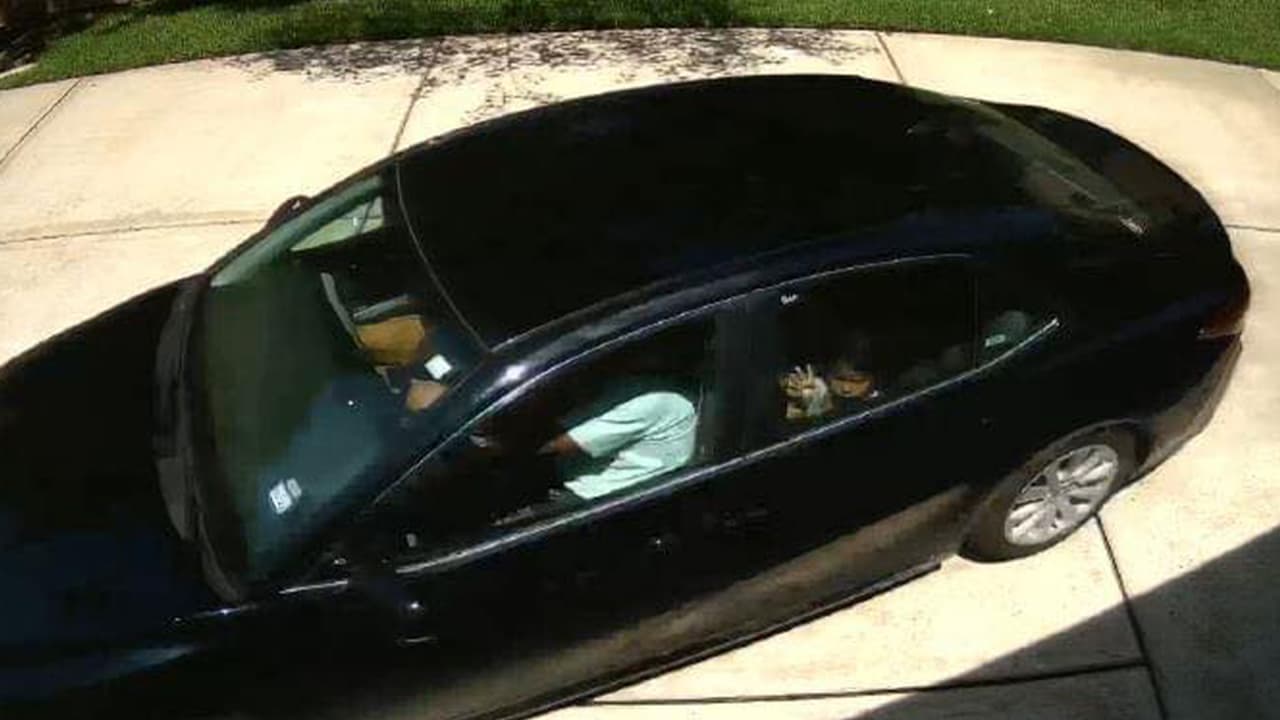 Al revisar las cámaras de vigilancia los investigadores descubrieron que los dos sospechosos llevaban con ellos a una niña pequeña en un automóvil Toyota negro.