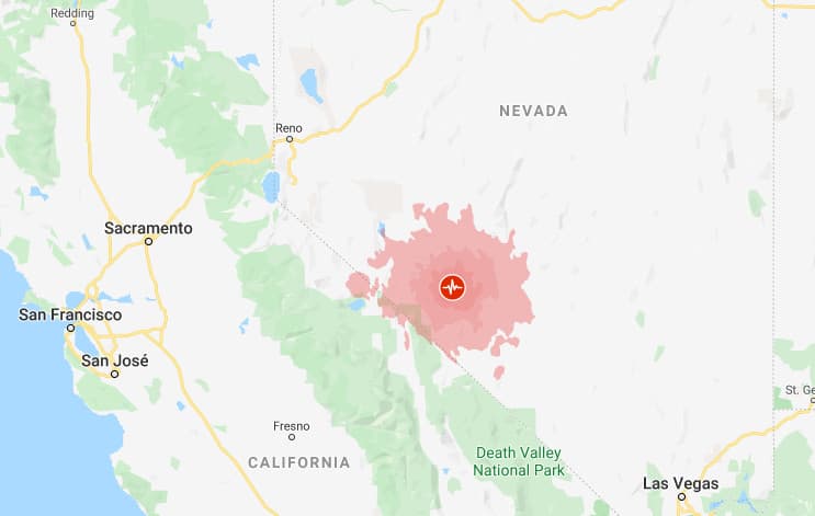 Un terremoto de magnitud 6.5 sacude a Nevada y California