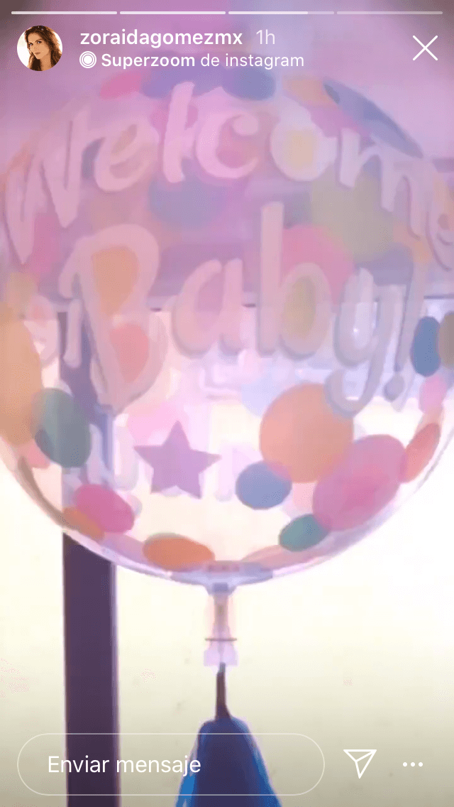 Lo hizo en un momento especial: el día en que informó que ella y su bebé ya están casa.
<br>