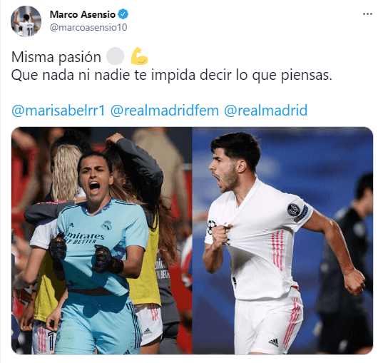 Las reacciones tan desfavorables que podían leerse en el posteo, hizo que la jugadora bajara la imagen, pero nunca se imaginó que tendría el apoyo tanto de sus compañeros, como de futbolistas, atletas y clubes. 'Que nada ni nadie te impida decir lo que piensas', escribió Asencio.
