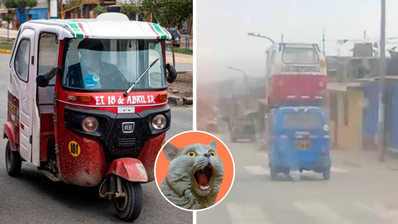 Captan mototaxi de dos pisos paseando en Perú y se hace viral en TikTok: "es otro nivel"