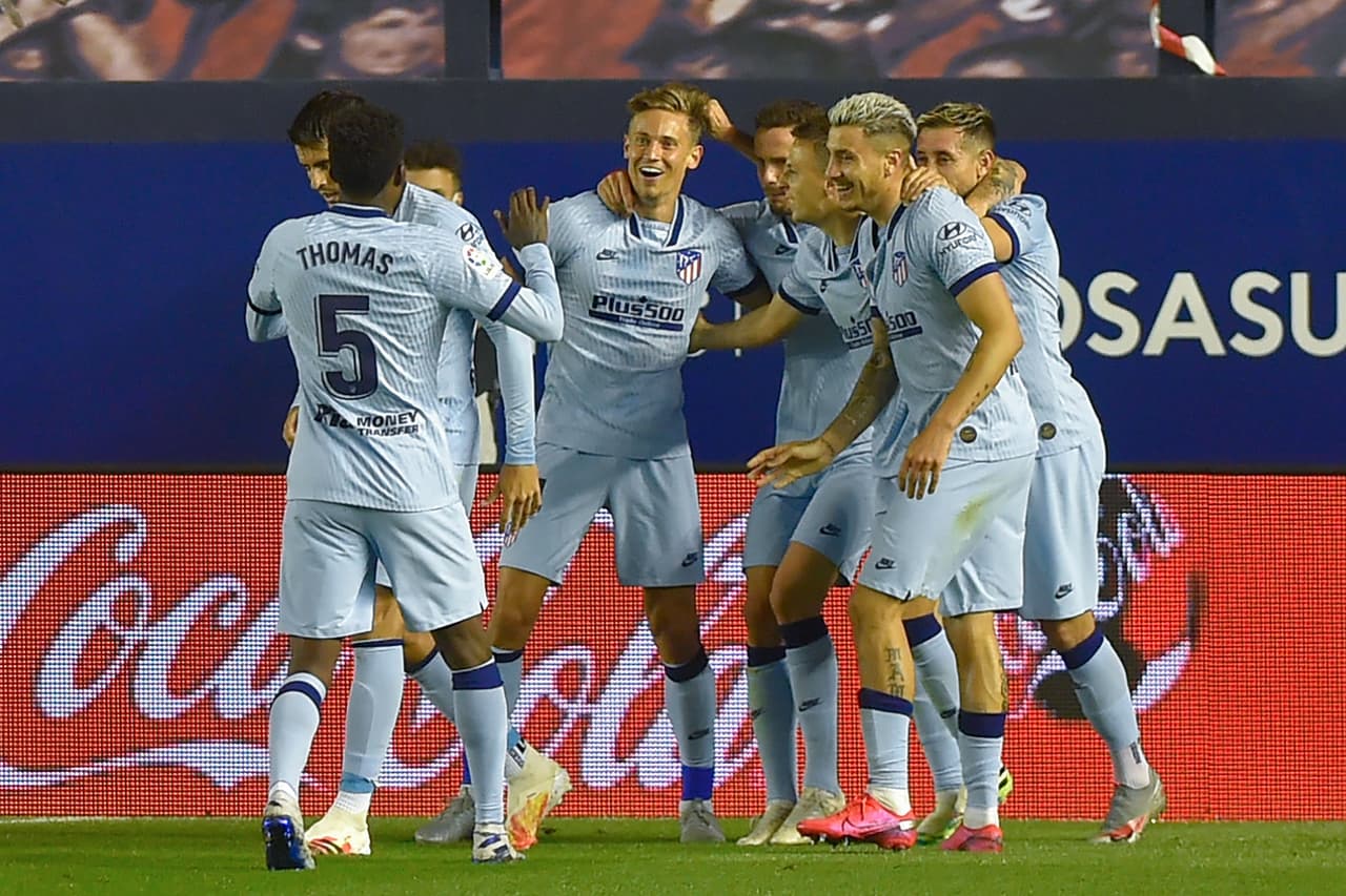 Marcos Llorente anotó el tercer tanto para los Colchoneros asistido por Héctor Herrera.