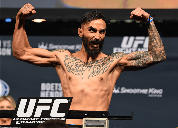 Alejandro ‘Diablito’ Pérez, Gabriel ‘Moggly’ Benítez y José ‘Teco’ Quiñonez en UFC Figh Night