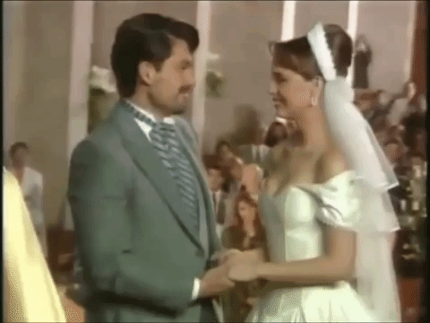 Ellos llegaron hasta el altar con los personajes de 'Carlos Daniel Bracho' y 'Paulina Martínez'.