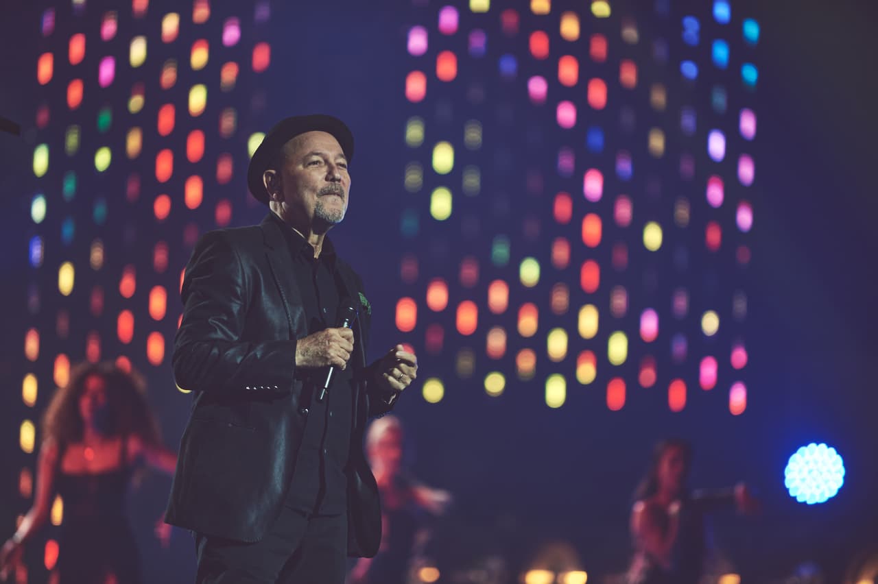 Y la emoción y el talento subieron a tope cuando
<b>Rubén Blades</b> llegó al escenario en los ensayos.