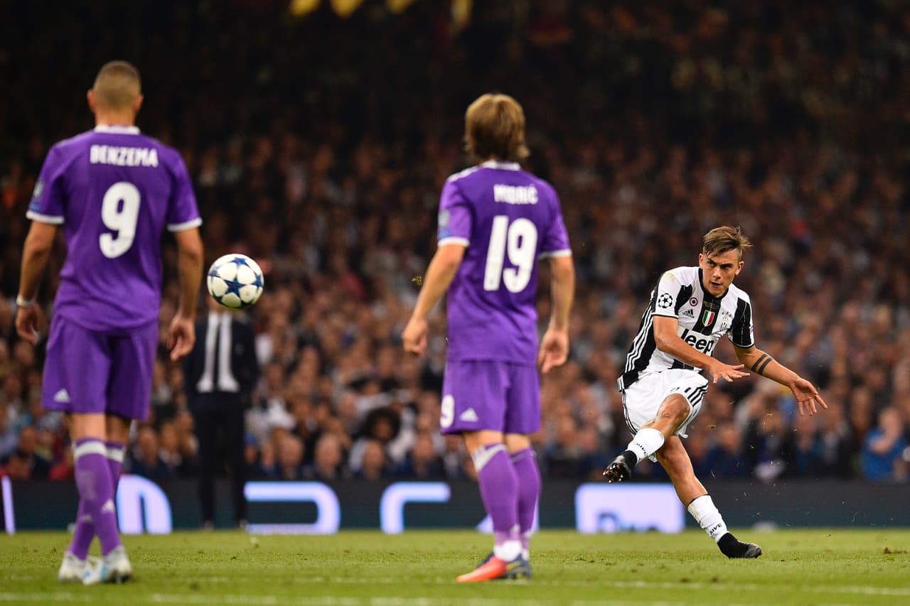 Los argentinos no lograron desequilibrar el bloque defensivo del Real Madrid, un tiro libre del 21 bianconero fue lo único que pudieron hacer en el ataque.