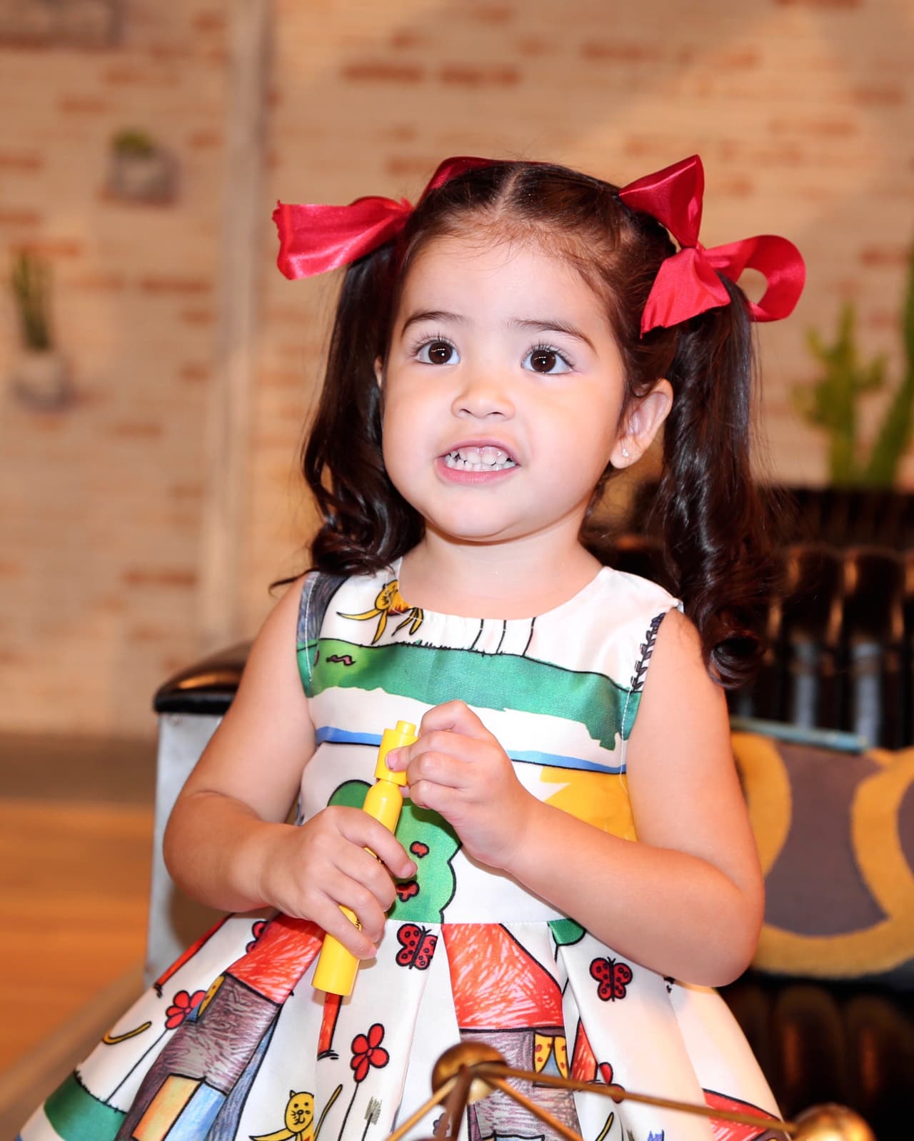 Giulietta siempre robando cámaras, ella está acostumbrada a los flashes.