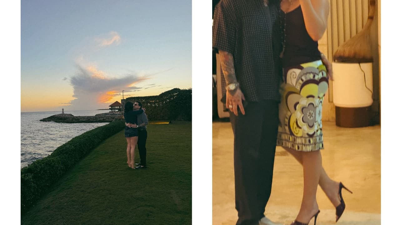Nodal y Ángela Aguilar en República Dominicana.