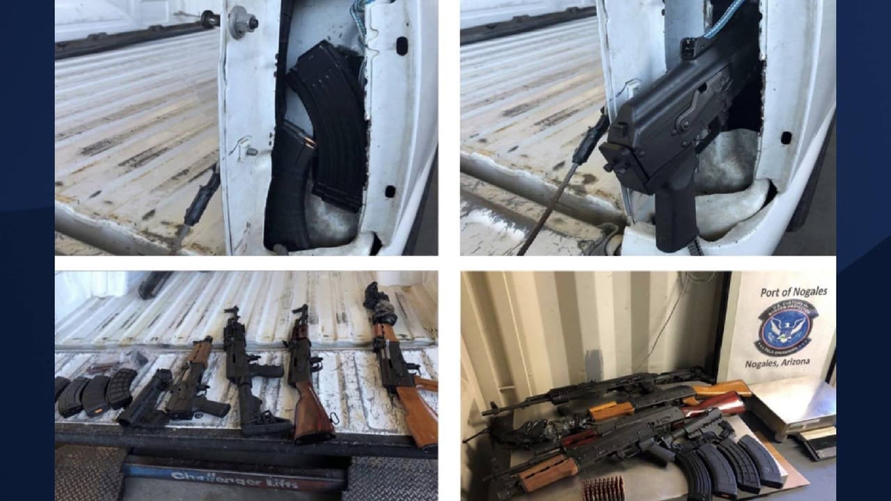 <a href="https://twitter.com/CBPPortDirNOG/status/1440041045077618688/photo/1" target="_blank">Auto armado</a>: “Oficiales de CBP en el Puerto de Nogales descubrieron cuatro rifles de asalto, cuarto cargadores y 60 cartuchos de munición escondidos dentro de las paredes de un vehículo”, publicó el director Michael Humphries en Twitter este 20 de septiembre del 2021.