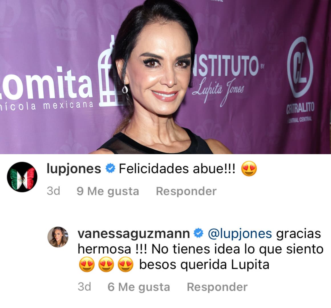 La exjuez de 
<b>Nuestra Belleza Latina</b>, Lupita Jones, también la felicitó por ser abuela. 
<br>