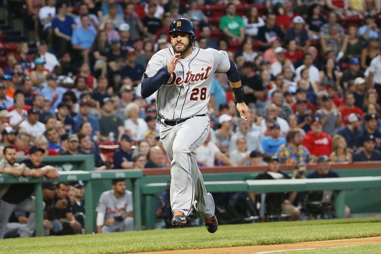El cubano J.D. Martínez llegó a Boston en un canje con los Tigres de Detroit.