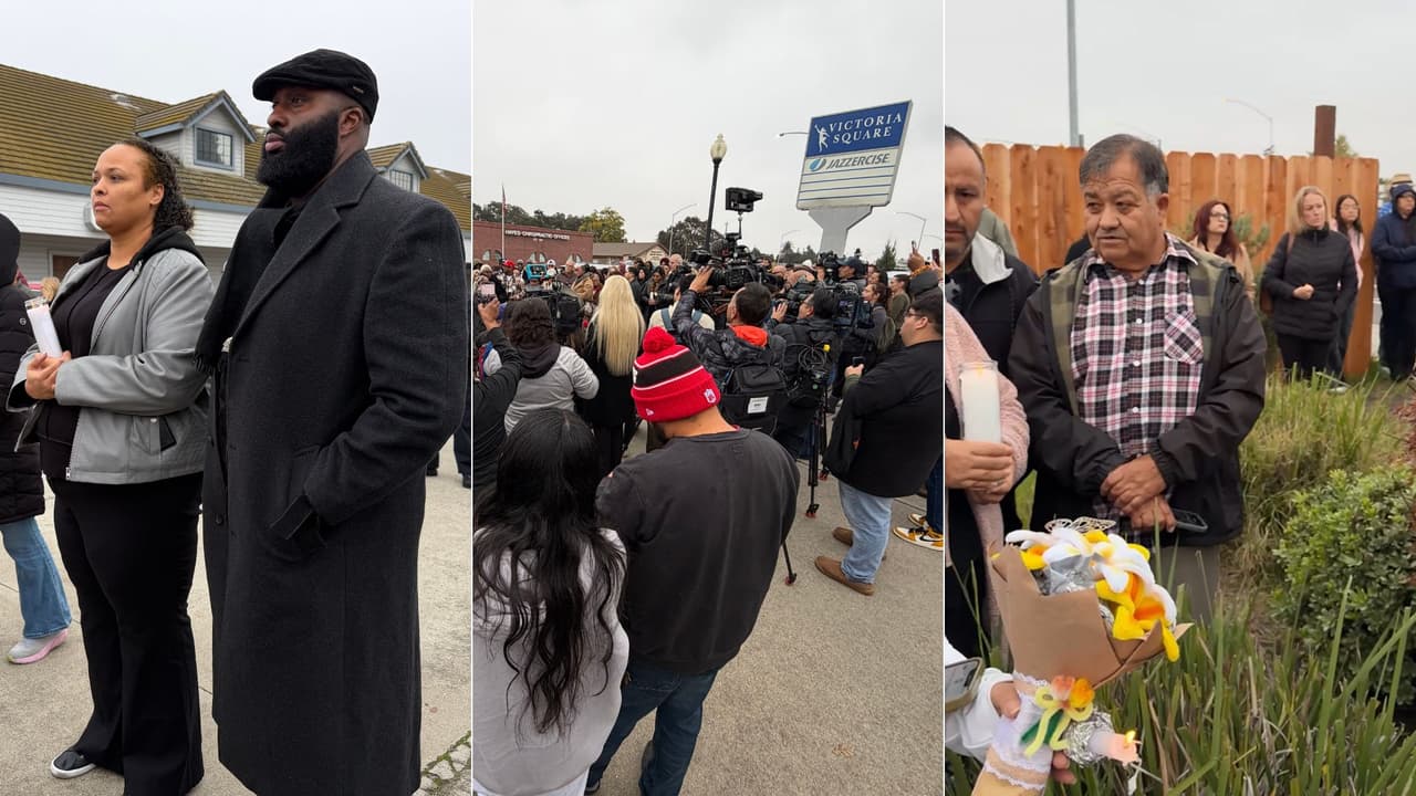 Realizan vigilia tras tiroteo en Stockton que dejó 4 muertos y 11 heridos