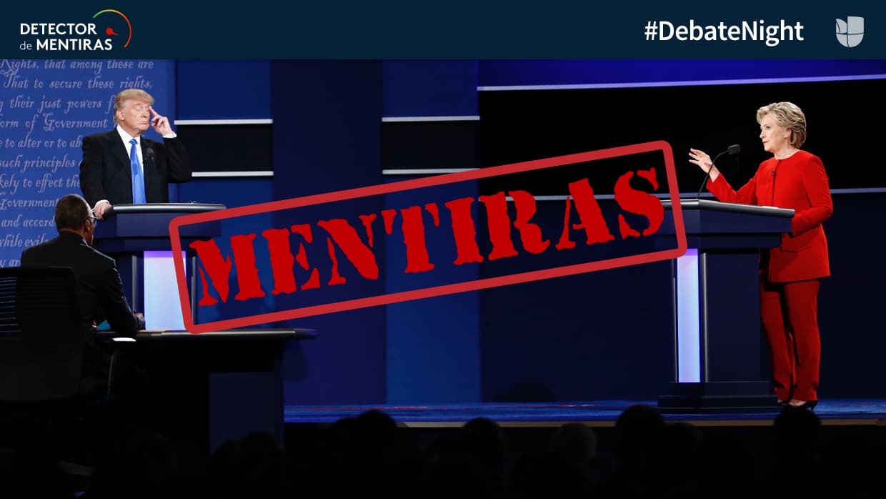 Las mentiras del primer debate presidencial: Trump 9 - Clinton 1