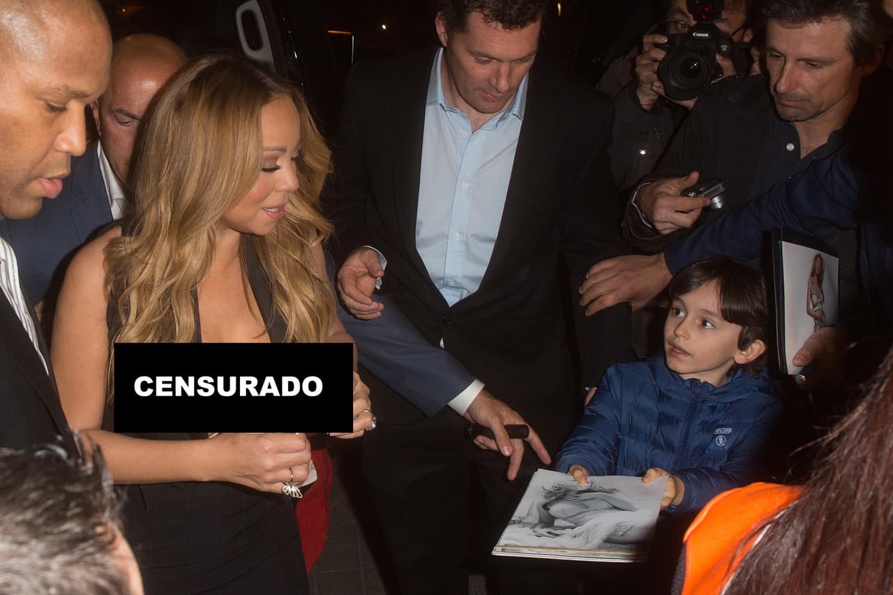 OMG! Hasta el pequeño que le pidió un autógrafo no podía creer lo que veían sus ojos.