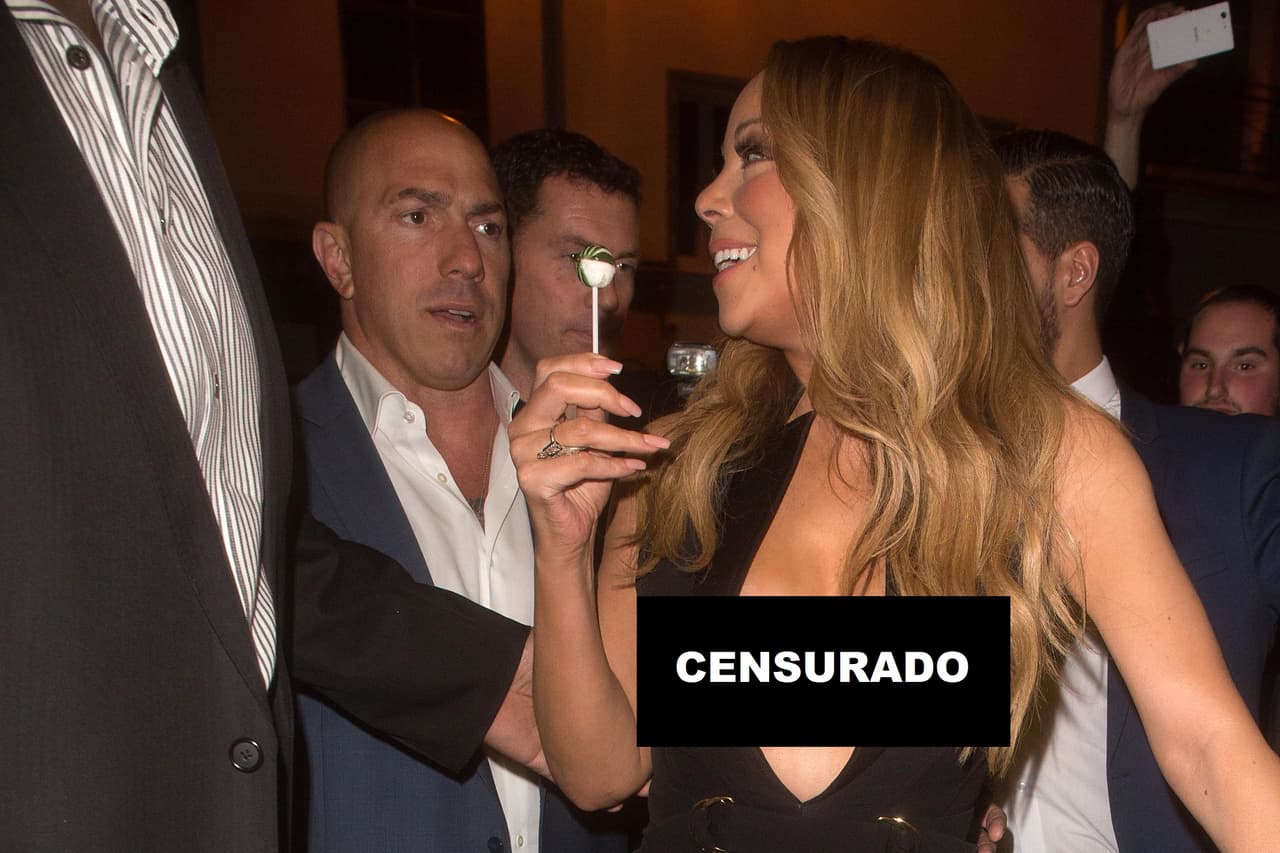 Mariah Carey dio mucho de qué hablar en París, cuando enseñó todito mientras se habría paso entre el tumulto de gente.