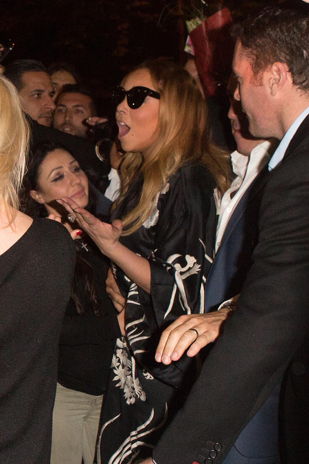 Mariah seguía con la fiesta encima.