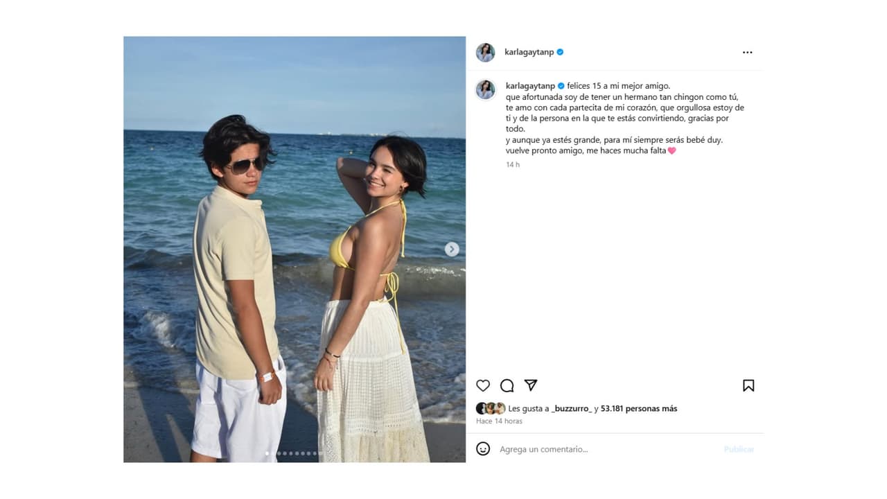 Así celebró Karla Gaytán el cumpleaños de su hermano.