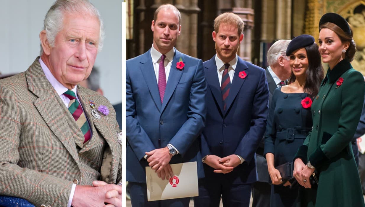 El Rey Carlos da nuevos títulos a William y su esposa, así como su "amor" a Harry y Meghan Markle