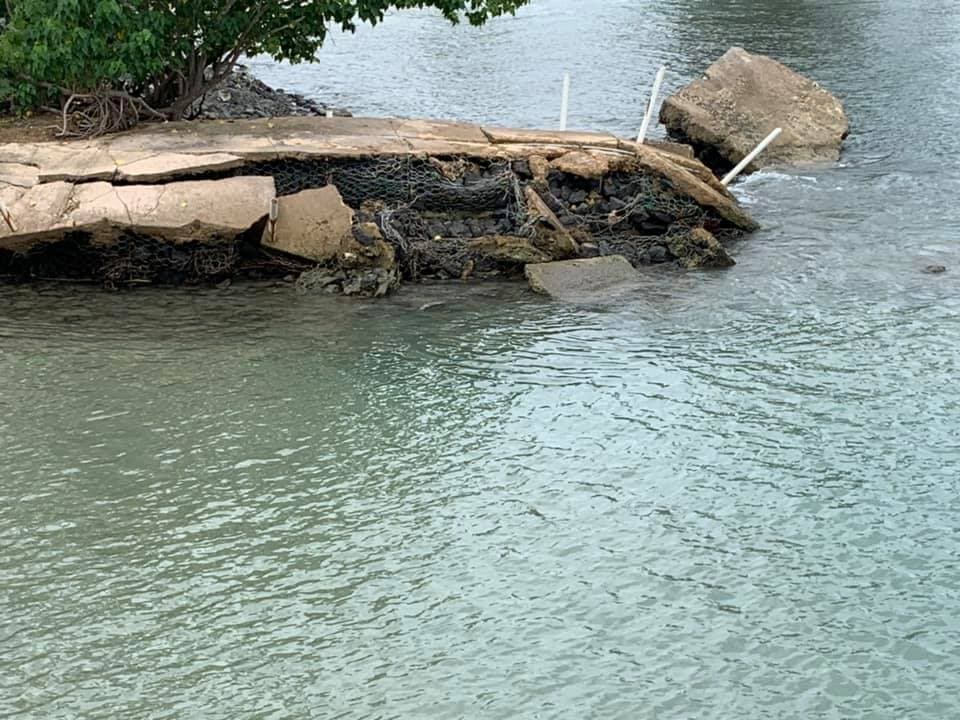 Erosión costera en Luquillo.